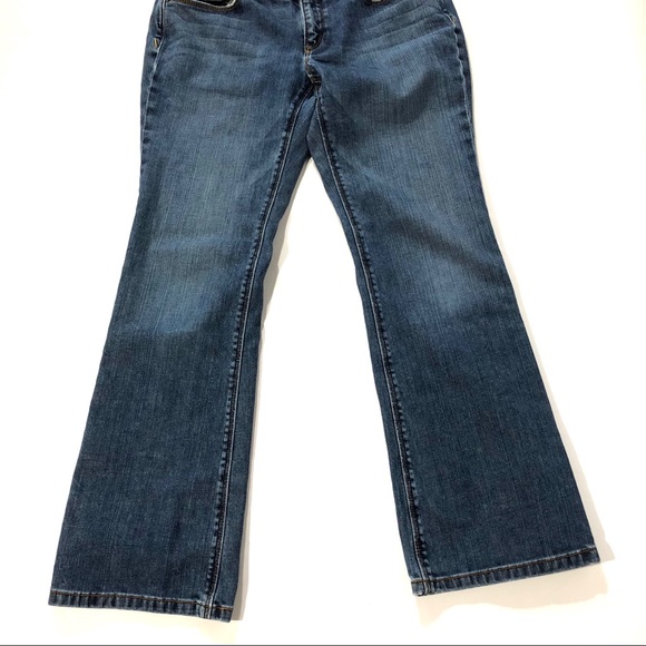 LOFT Low Rise Stretch Curvy Boot Jeans 6P - Picture 4 of 8